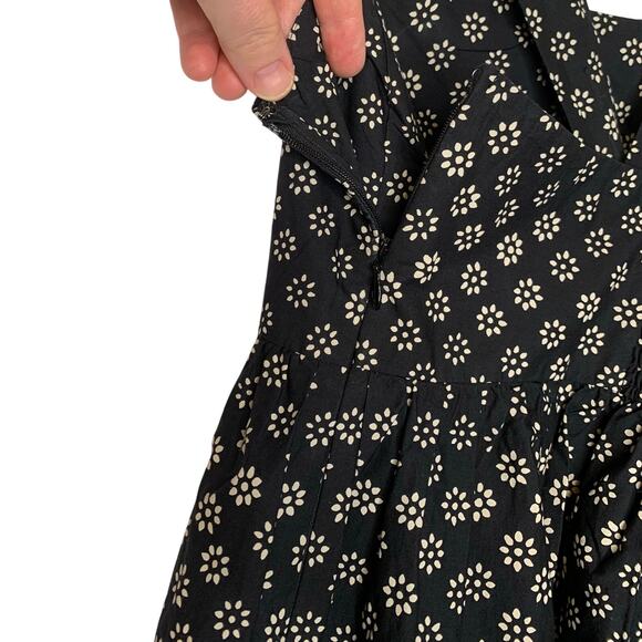 J.Crew Squareneck Poplin Midi Dress in Block Print Size 14 NWT CJ525 - Picture 5 of 7